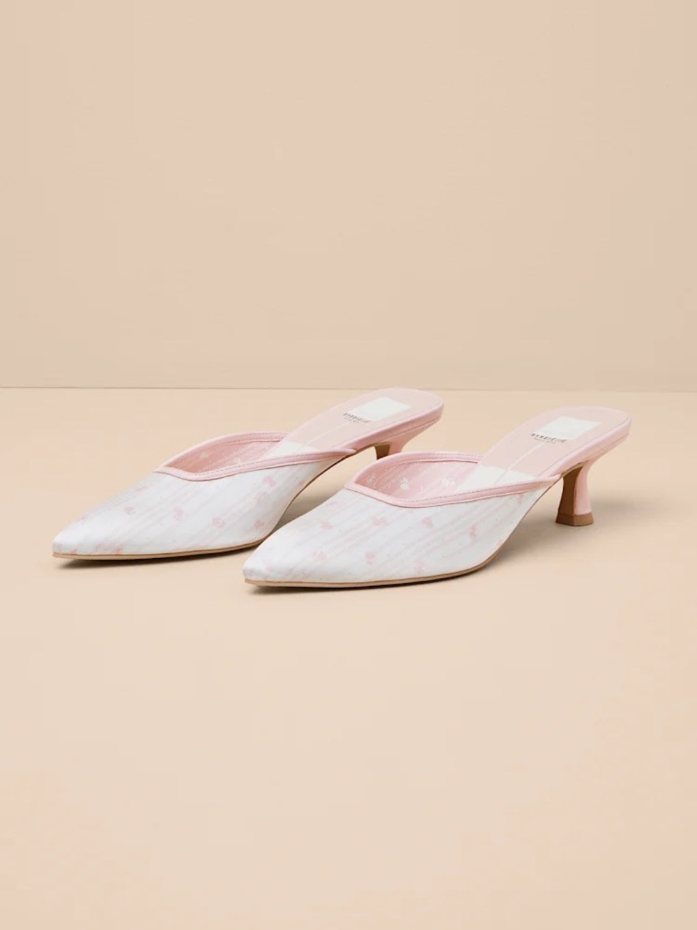 DOLCE VITA Cleo X Byrdies Heeled Satin Mules - Picture 2 of 11